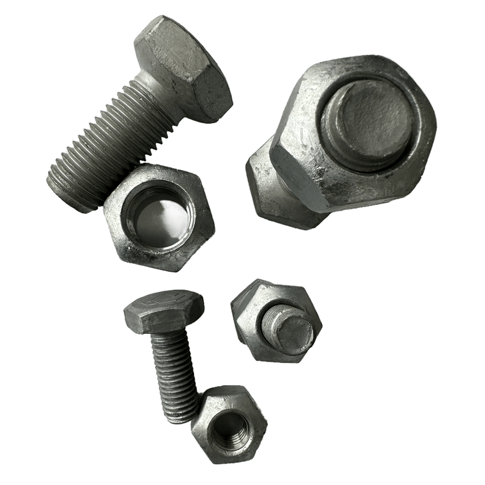 HEX HEAD CONICAL NECK BOLT WITH NUTS