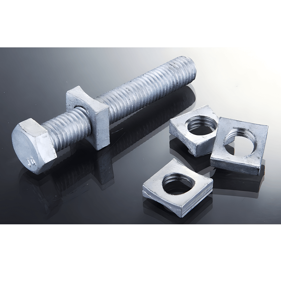 BOLT W BICONCAVE SQUARE NUT